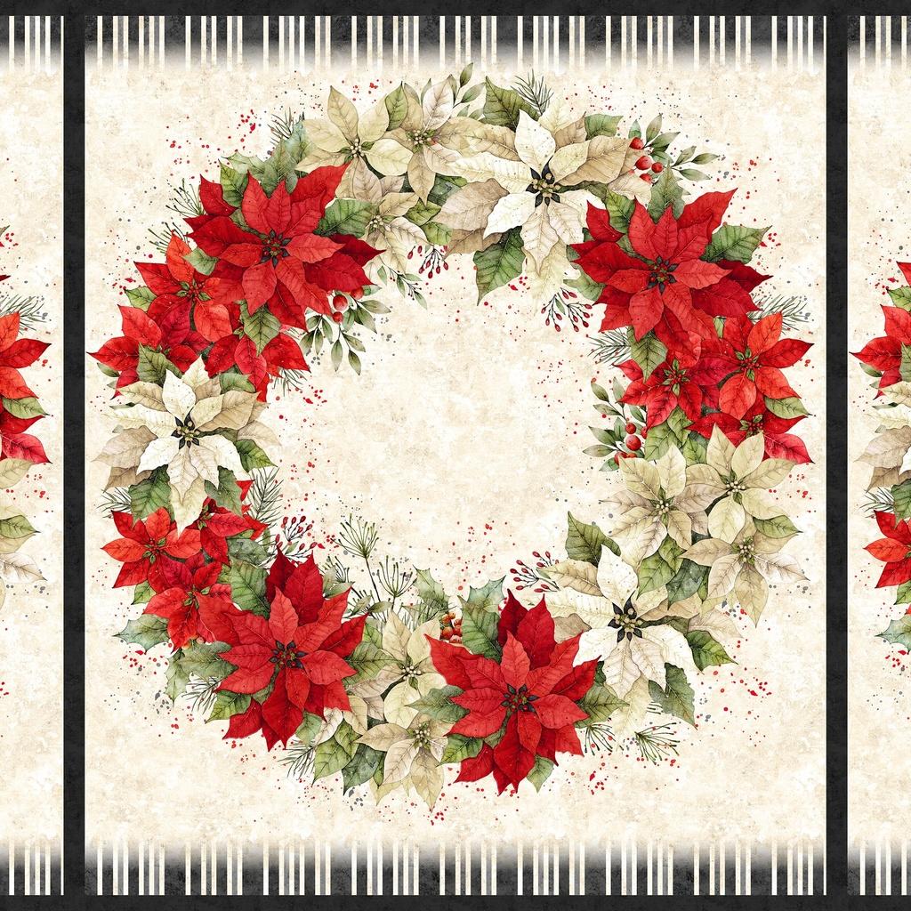 Poinsettia Radiance - Large Panel - LMW110-3-306