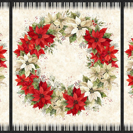 Poinsettia Radiance - Large Panel - LMW110-3-306