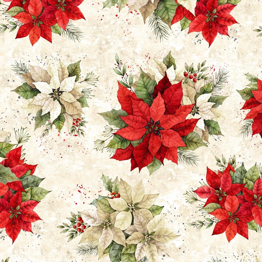 Poinsettia Radiance - Poinsettia Bouquets - Cream - LMW110-7-030