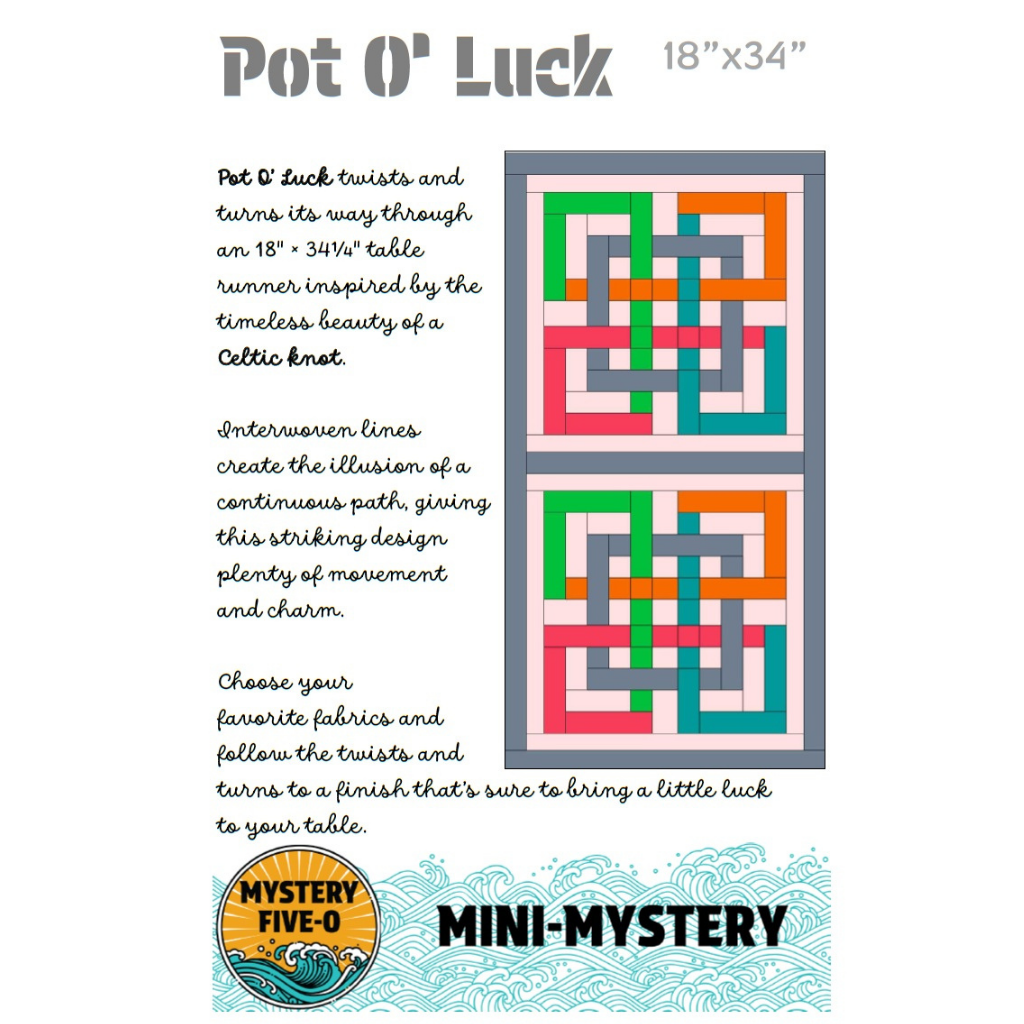 Pot O' Luck Table Runner Pattern - Downloadable