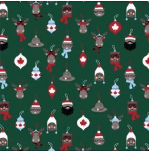 Purely Canadian Flannel - Ornaments - 22573-44 Forest