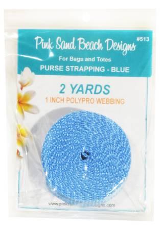 Purse Strapping 1in x 2 yds Blue # PSB513