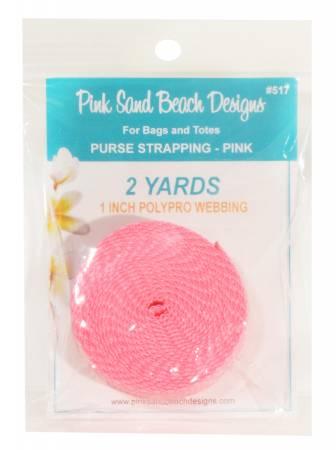 Purse Strapping 1in x 2 yds Pink # PSB517