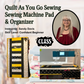 Quilt As You Go Sewing Machine Pad & Organizer With Sandy