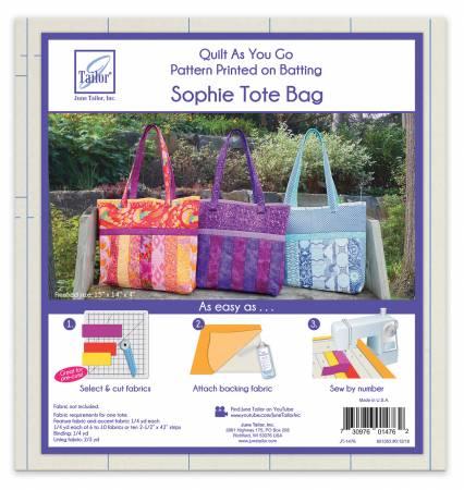 Quilt As You Go Tote Sophie Design # JT-1476