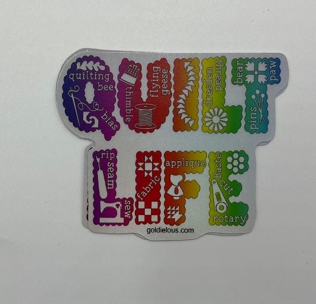 Quilt Life Sticker