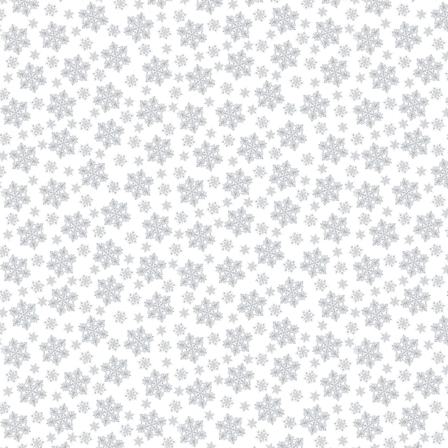 Quilter's Flour 6 - White on White Medium Snowflake  # 1684-01W