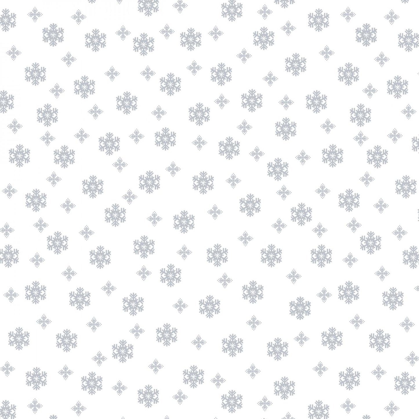 Quilter's Flour 6 - White on White Small Snowflake # 1696-01W