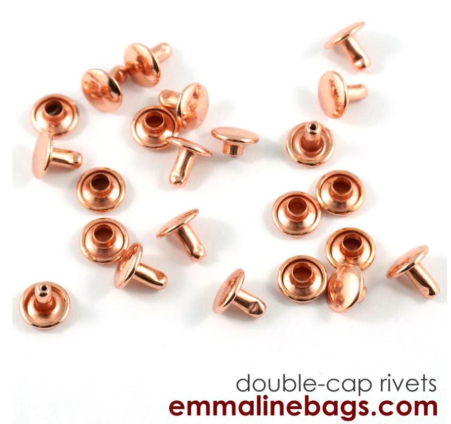 RIVET DOUBLE CAP Copper  50pk - EBRIV-SM-CP