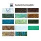Radiant Diamond Block of the Month - Dark - Fat Eighths Insurance Bundle - 14 pack