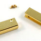 Rectangular Strap End Caps - 1" wide - Gold  - 4 pack