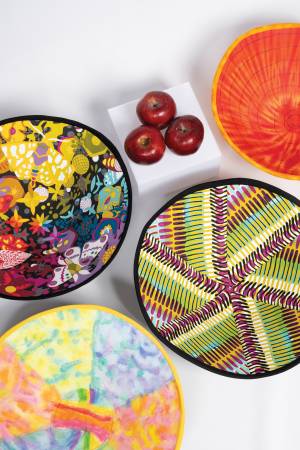 Round Fabric Art Bowls # 11506
