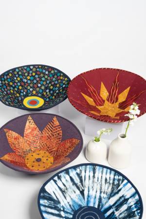 Round Fabric Art Bowls # 11506