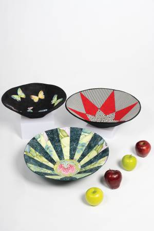 Round Fabric Art Bowls # 11506