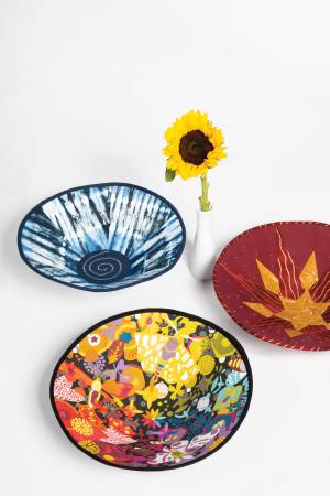 Round Fabric Art Bowls # 11506