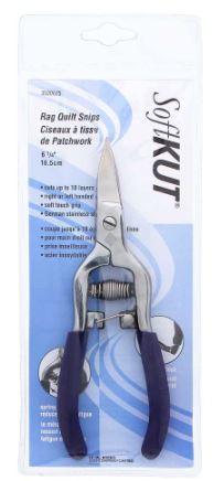 SOFTKUT Forged Stainless Steel Spring-action Rag Quilt Snips - 61⁄4″ (15.9cm) - 3520625