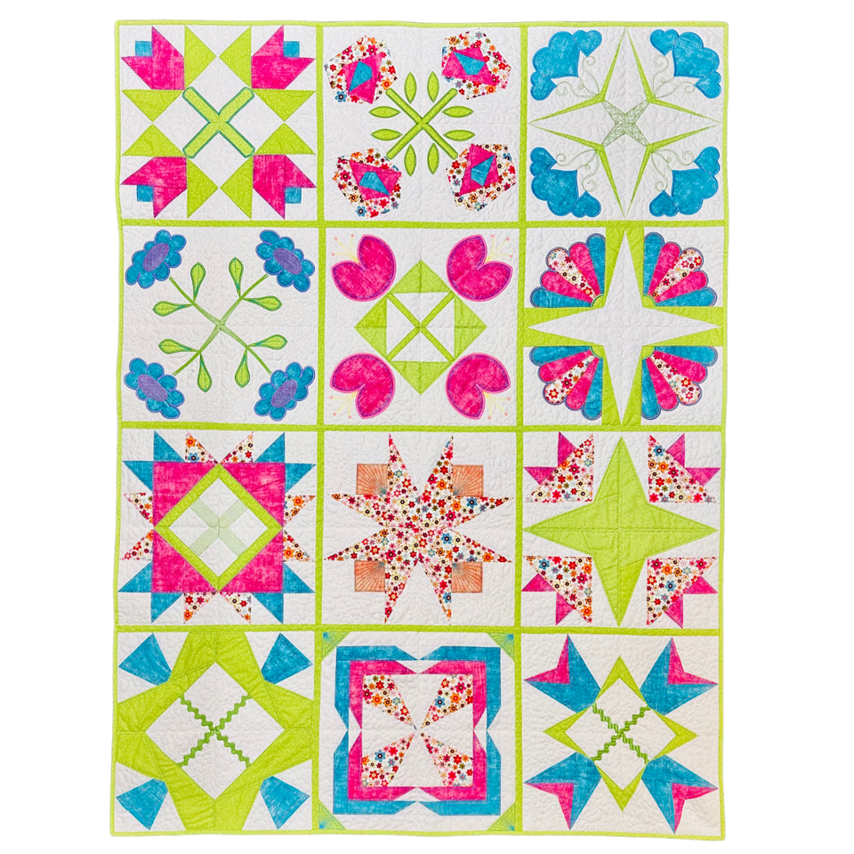 Sampler Bouquet Machine Embroidery Downloadable Files