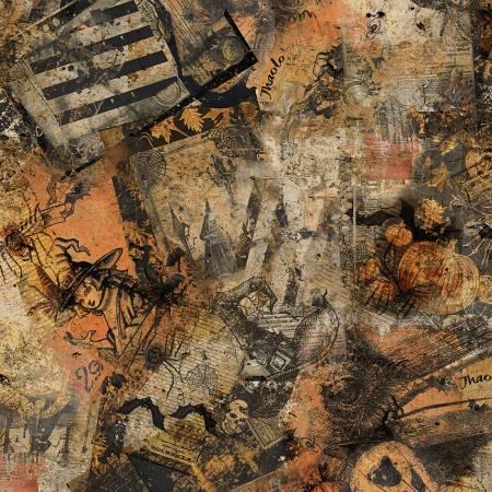 Scary Spice - Butterscotch Paper Collage 24 Inch # 8825S-48
