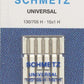 Schmetz Universal Machine Needle Size 16/100 # 1778 - 705HUC-100