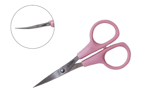 Scissor - Embroidery - Curved Blade - 4.75" - Pink