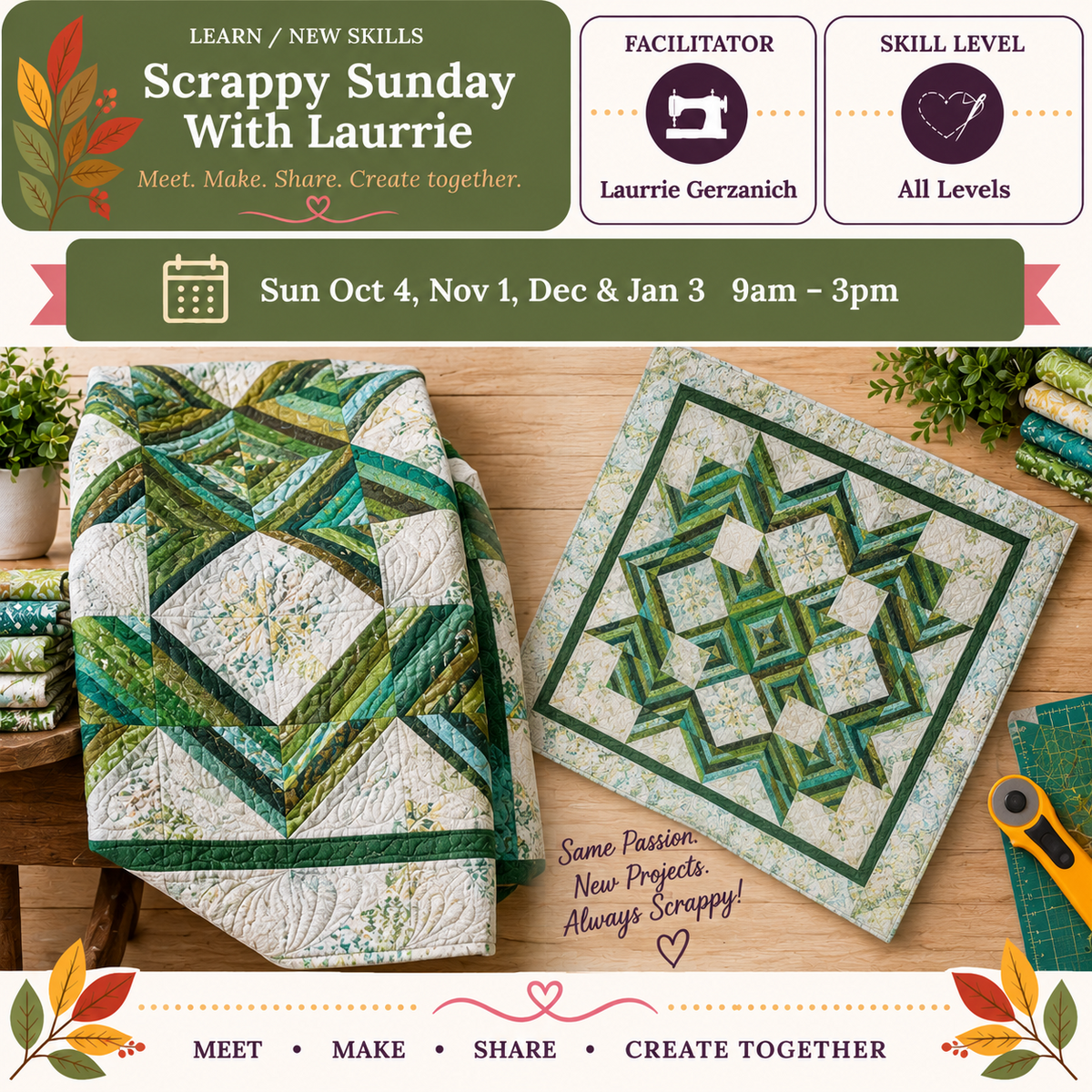 Scrappy Sunday  Nov 1 @9am