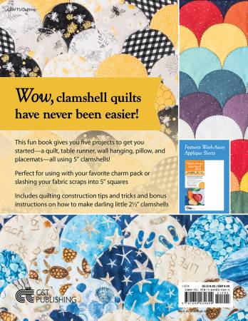 Sew Very Easy Quilt-As-You-Go Clamshells # 11574
