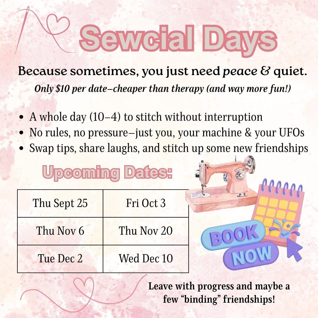 Sewcial Days - Nov 20 @10am