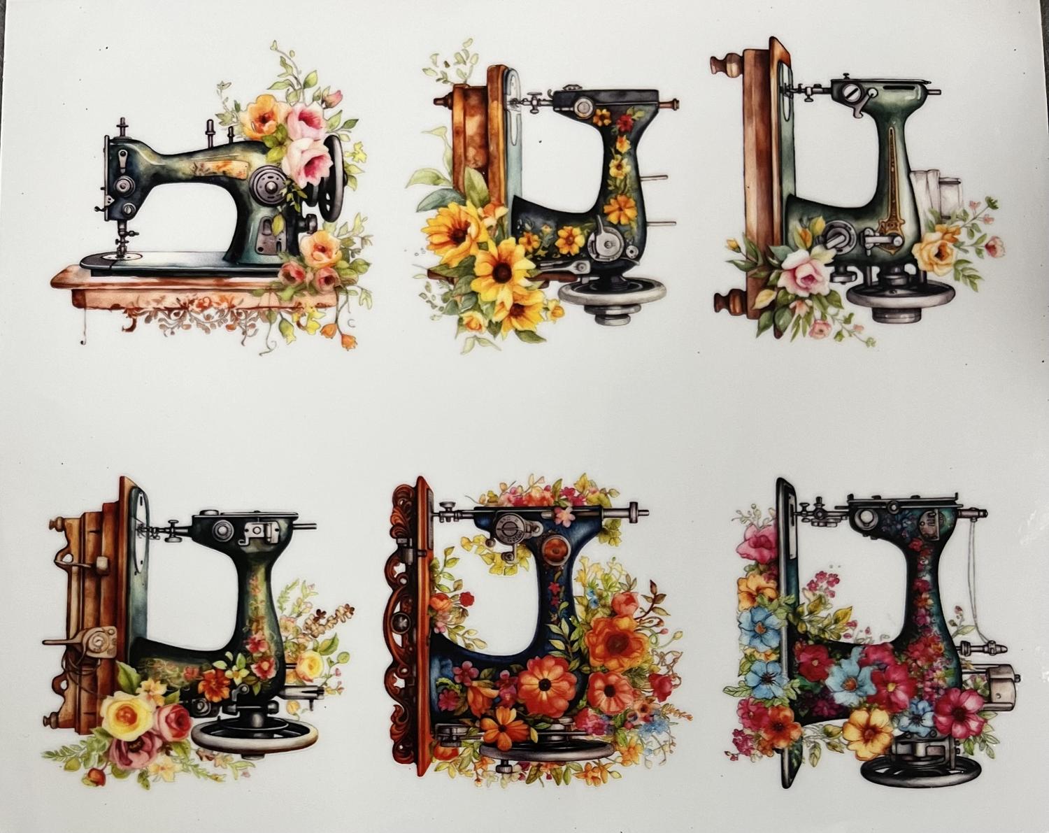 Sewing Machine Theme Stickers