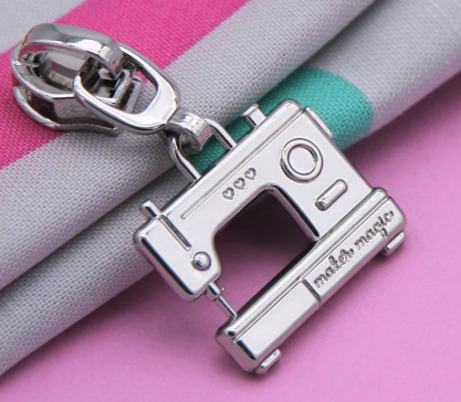 Sewing Machine Zipper Pulls - Silver - Size 5