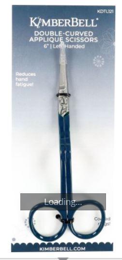 Kimberbell - Double Curved Applique Left Hand Scissors # KDTL121
