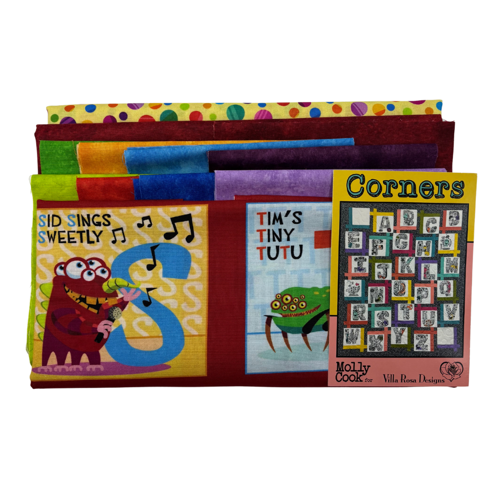 Silly Monster Corners Lap Quilt Kit