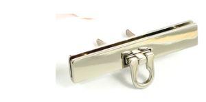 Small Bar Lock with Flip Closure - Nickel  EBLC-313NL