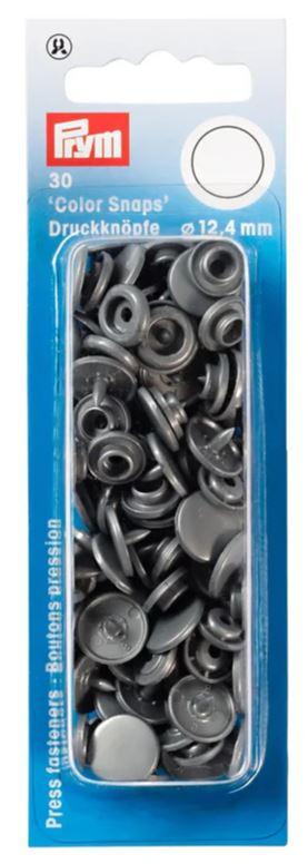 Snaps Non Sew Color 12.4mm - Grey - 393145