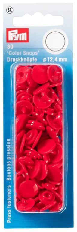 Snaps Non Sew Color 12.4mm - Red - 393138