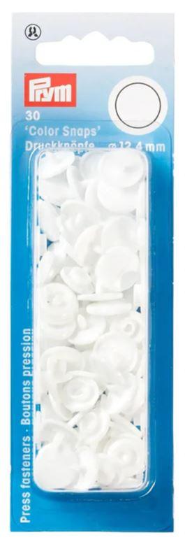 Snaps Non Sew Color 12.4mm - White - 393103