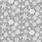 Snow Crew - Gray Snowflakes Flannel # F1288-90