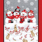 Snow Crew - Multi 48" Snowmen Panel -  Minky # 2099PMK-89