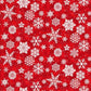 Snow Crew - Red Snowflakes Flannel # F1288-88