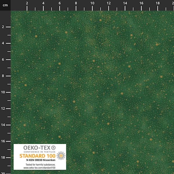 Snow Crystals Stof - Green - 4593-804