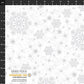 Snow Crystals Stof - White - 4593-100