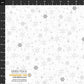 Snow Crystals Stof - White - 4593-104