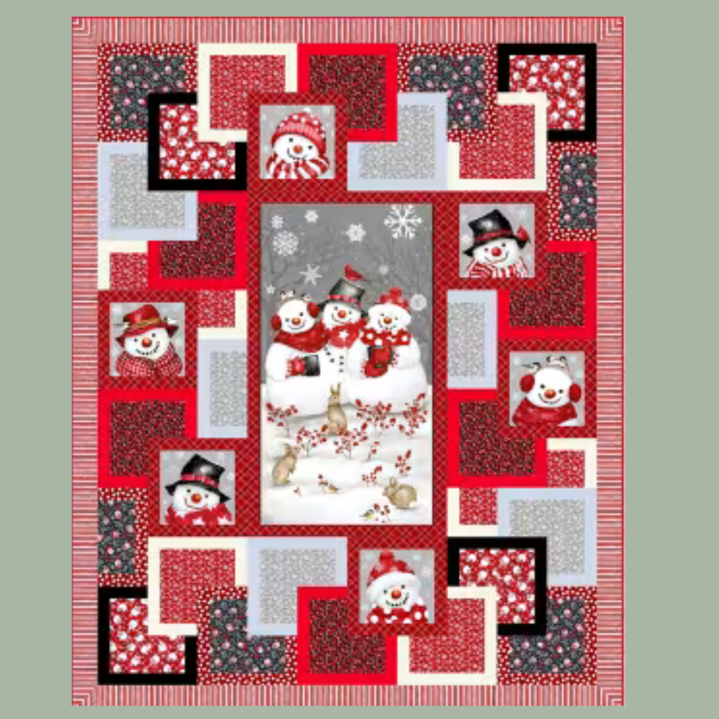 Snow Friends Panel Quilt Kit - Lap Size
