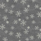 Snow Mountain Dark Gray FLANNEL Snowflakes - Y4216-7