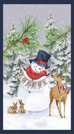 Snowman Panel 24 Inch  # 2093P-77