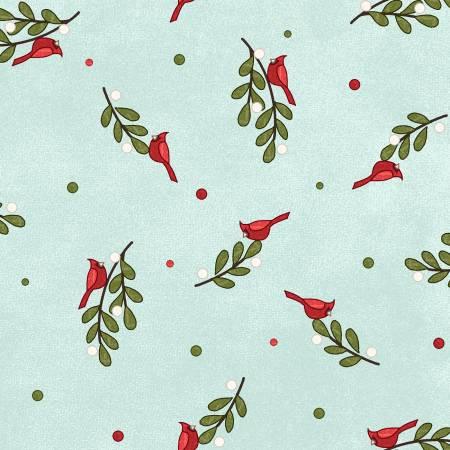 Snowtop Mountain - Aqua Bunches Flannel # F11164M-Q