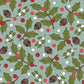 Snowtop Mountain - Aqua Greenery Flannel # F11163M-Q