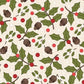 Snowtop Mountain - Cream Greenery Flannel # F11163M-E