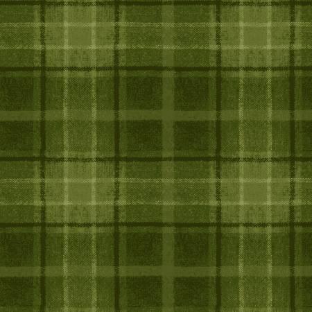 Snowtop Mountain - Green Big Plaid Flannel # F10896M-G2