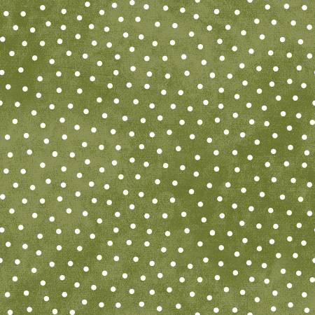 Snowtop Mountain - Green Dots Flannel # F18506M-G2