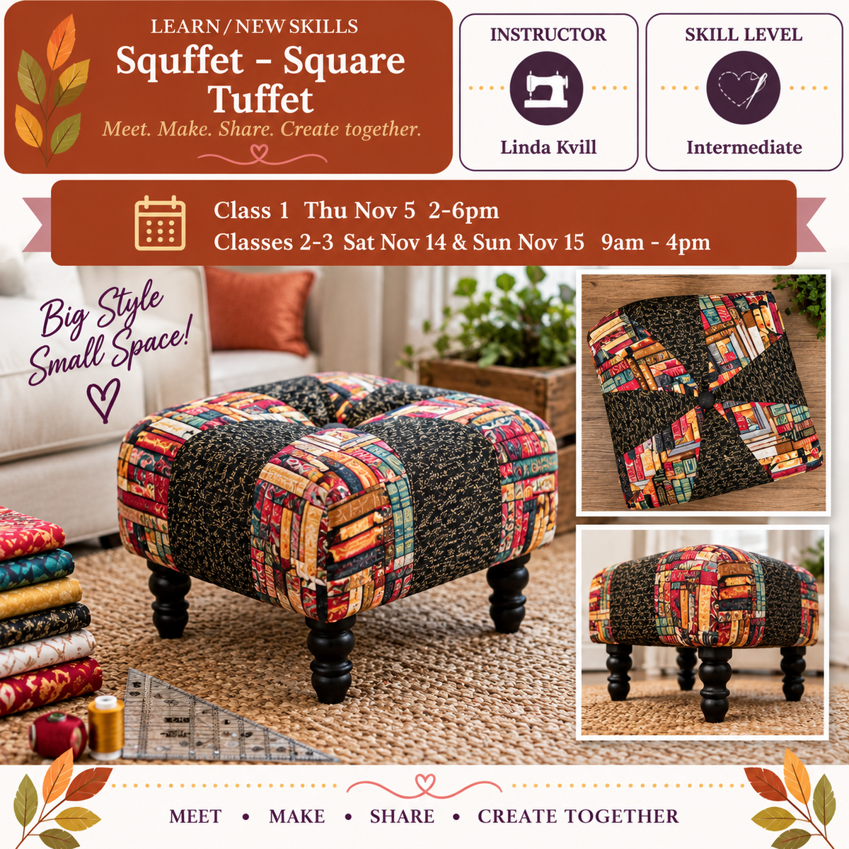 Squffet - Square Tuffet - Starts Thu Nov 5 @2pm